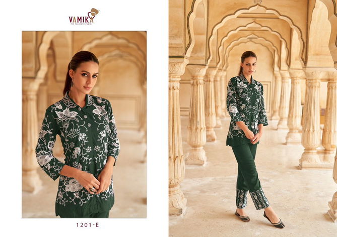 Veronica By Vamika Ladies Top With Pant Western Catalog